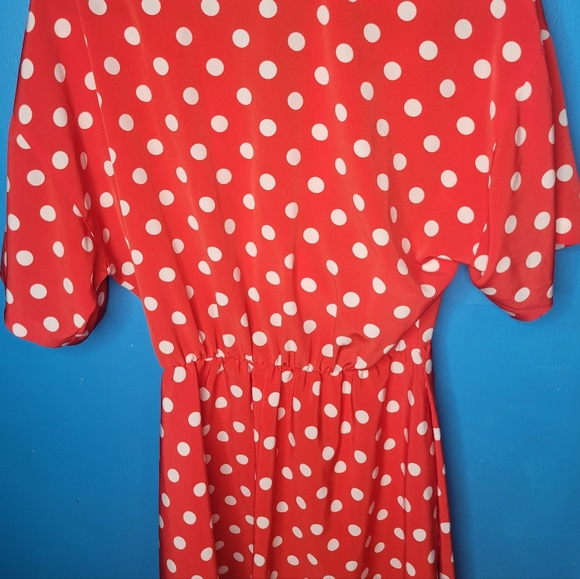 Vintage 80s Ms. Chaus polka dot dress size 8 - Picture 4 of 7